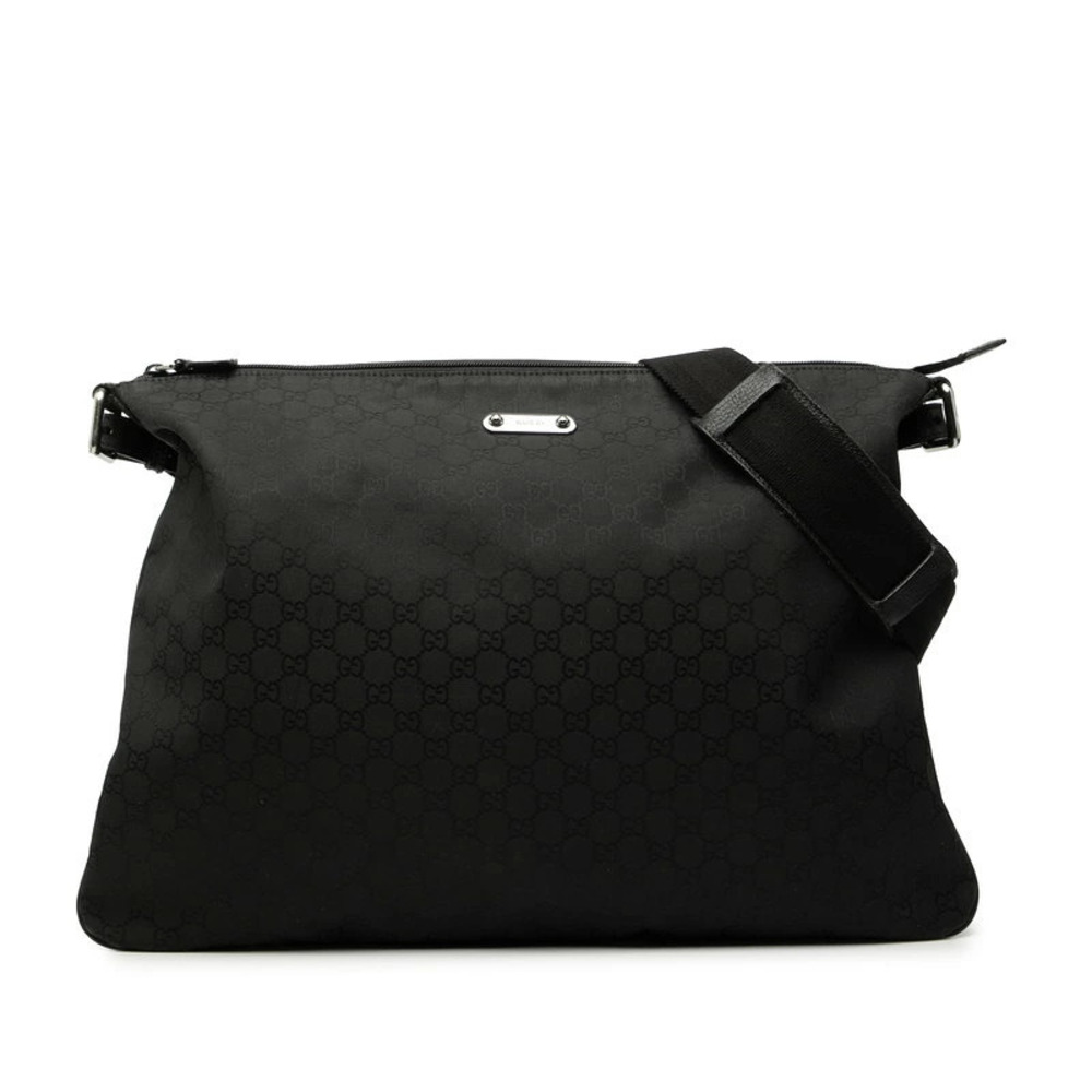 Gucci GG Crossbody Bag Black Leather